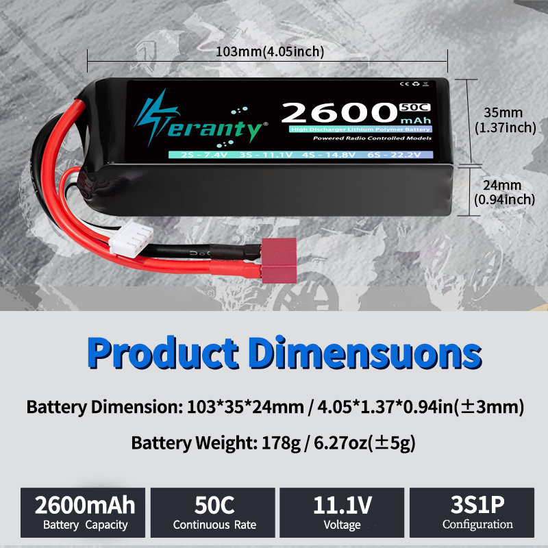 بطارية ليثيوم بوليمر TERANTY 3 - مراجعة Drone Battery Plate وسعره